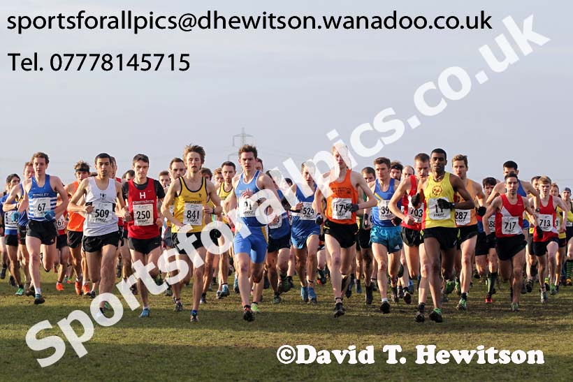 Senior mens Northern Cross Country  Championships, Pontefract. Photo: David T. Hewitson/Sports for All Pics